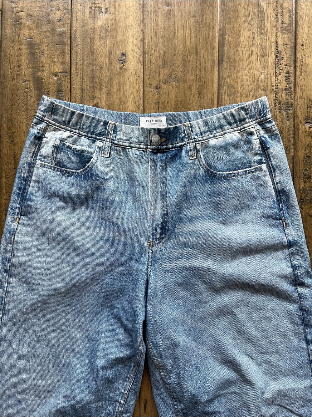 Rag & Bone Miramar Wide Leg Cotton Terry Sweatpant Jeans - Picture 5 of 9